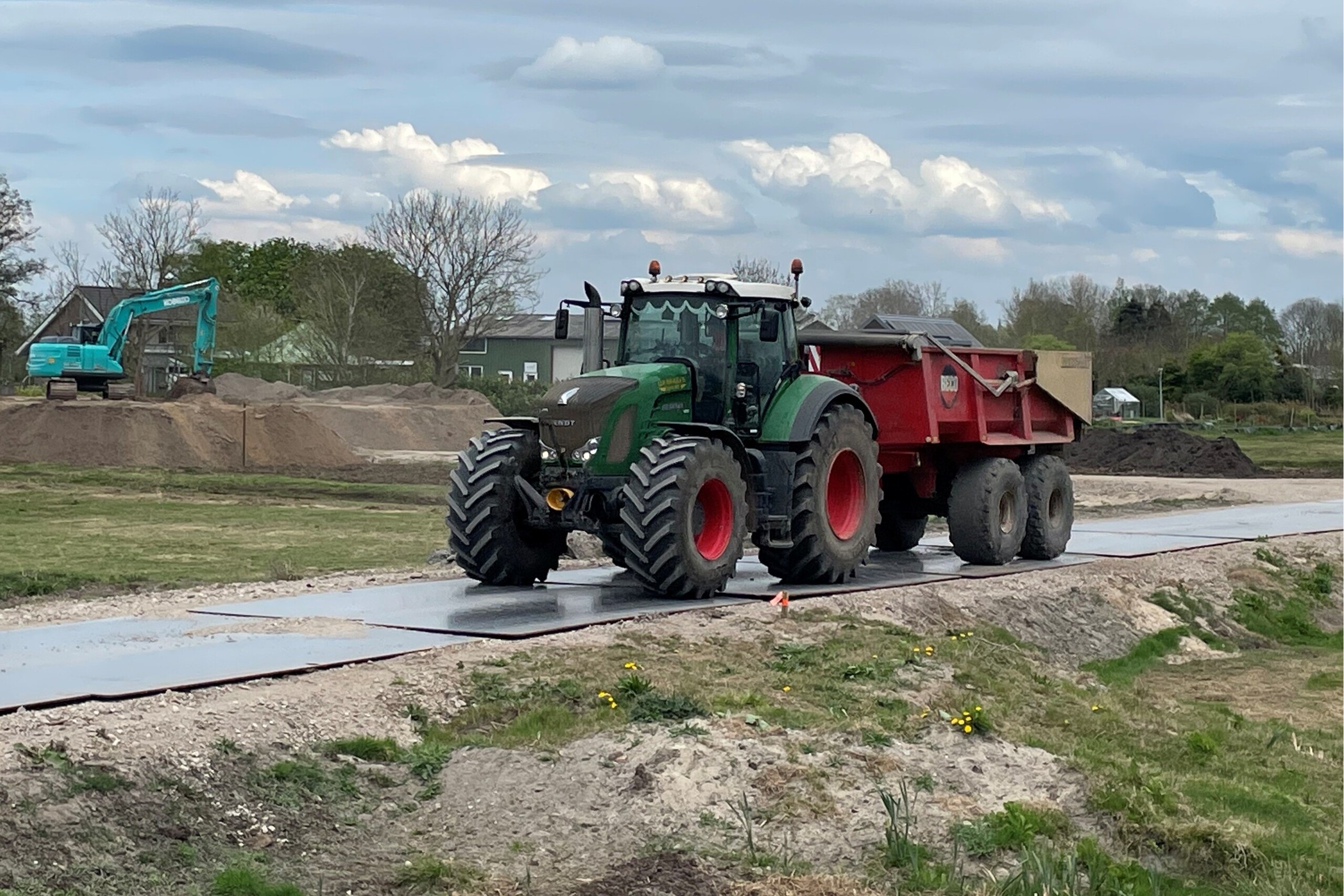 Kreekpark zand opbrengen